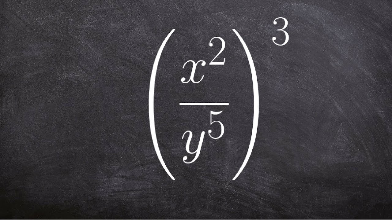 Learn how to use the power to quotient rule to simplify an expression