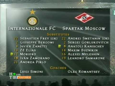 1/10 Inter Milan vs Spartak Moscow,  1st Half , Full Match