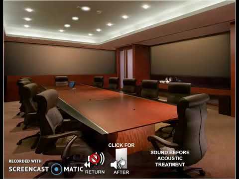 Office conference room acoustic audio video solution, in loc...