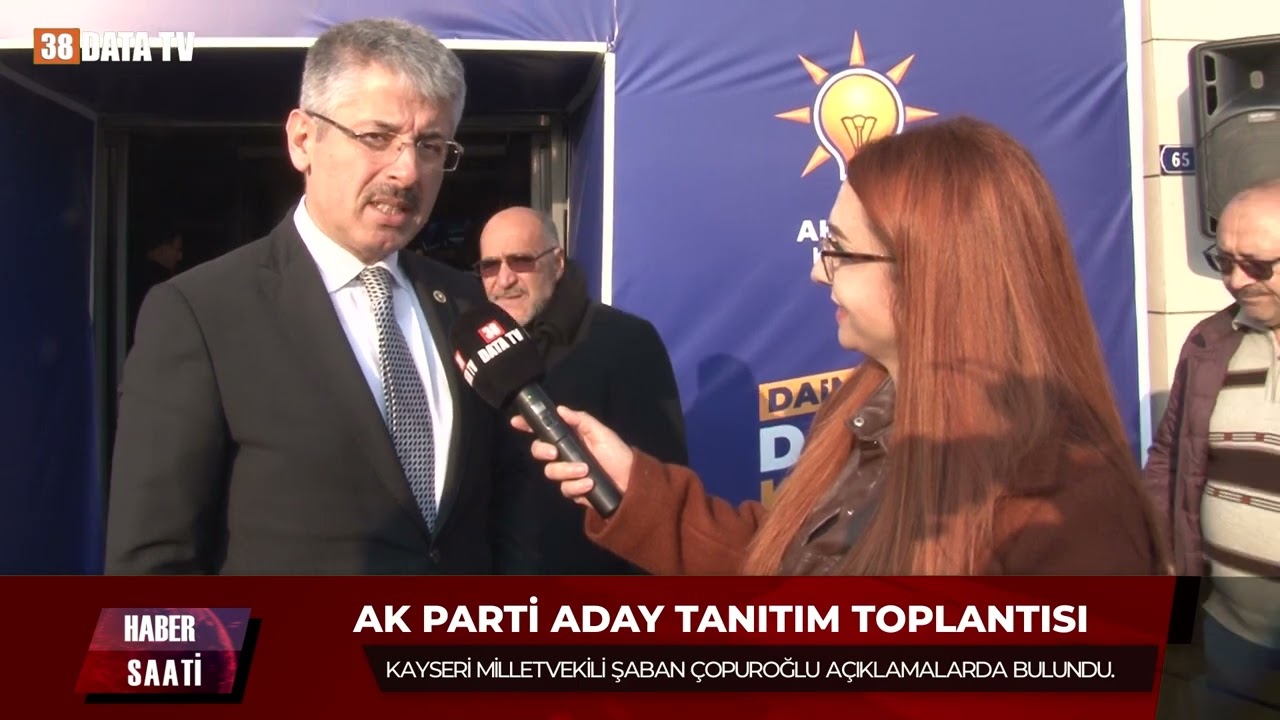 ŞABAN ÇOPUROĞLU açıklamalarda bulundu.