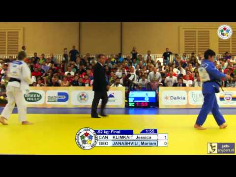 Judo 2013 Wold Championship Miami Cadets: Klimkait (CAN) - Janashvili (GEO) [-52kg] final