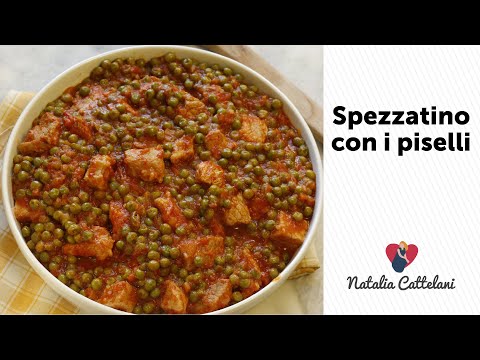 SPEZZATINO DI VITELLO CON I PISELLI | Ricetta facile la carne viene tenerissima | Natalia Cattelani