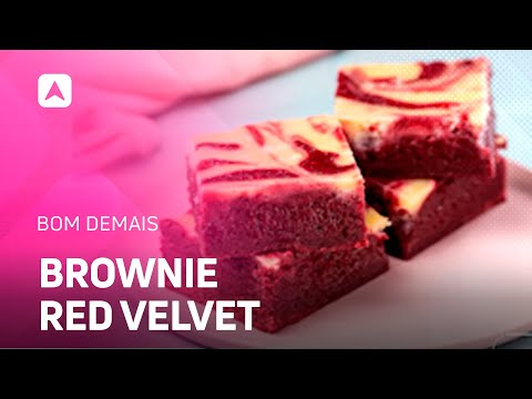 Aprenda a fazer um delicioso brownie red velvet