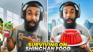 SURVIVING ON SHINCHAN FOOD FOR 24 HOURS IN JAPAN
