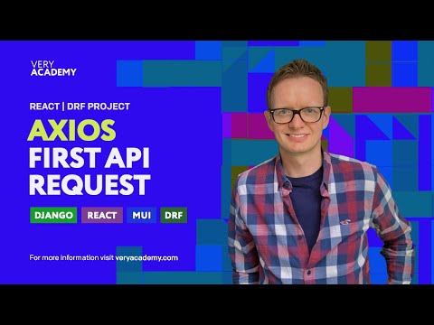 Full Stack React Django DRF Project | Chat App | Installing Axios Create First API request thumbnail