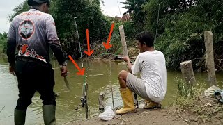 Download lagu MONSTER INI !! Berkali-kali joran pancing melengkung di tarik ikan  mp3