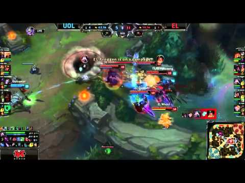 EL Froggen - Great Kassadin bait! - UOL vs EL - EU LCS Spring 2015 - W1D2 - Season 2015 - LoL