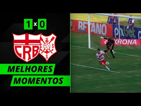 Com golaço de Juninho Valoura, CRB vence o SERGIPE na 1ª rodada do Nordestão