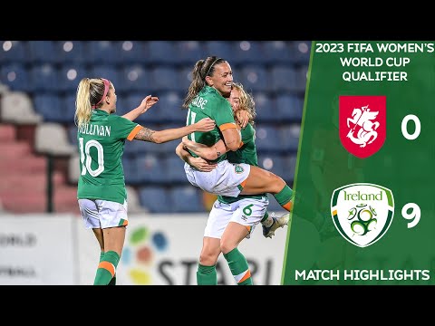 HIGHLIGHTS | Georgia WNT 0-9 Ireland WNT - 2023 FIFA Women's World Cup Qualifier