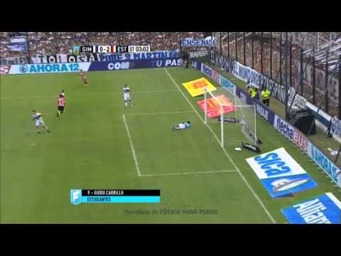 Gol de Carrillo. Gimnasia 0 - Estudiantes 2. Fecha 3. Primera División 2015. FPT.