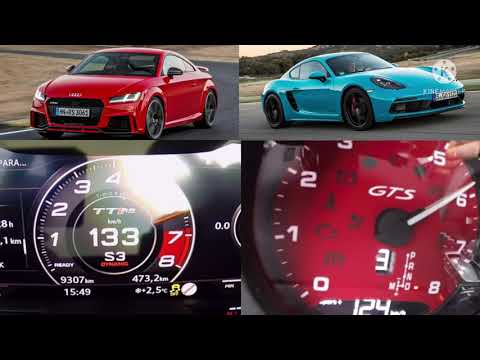 Audi TT RS vs Porsche 718 Cayman GTS 0-250 kmh race
