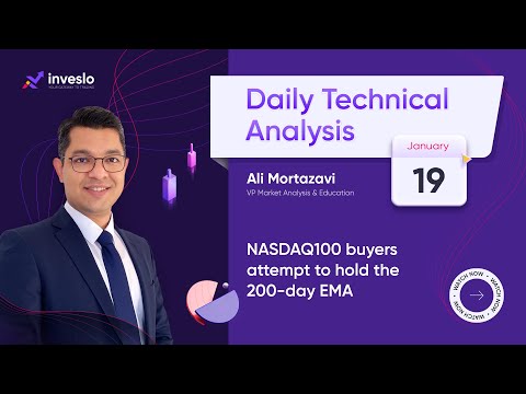 Daily Technical Analysis | NASDAQ100 buyers attempt to hold the 200-day EMA  | 19.01.2022