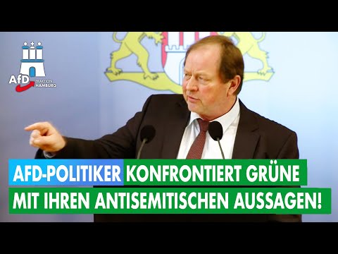 AfD-Politiker konfrontiert Grüne mit ihren antisemitischen Aussagen!