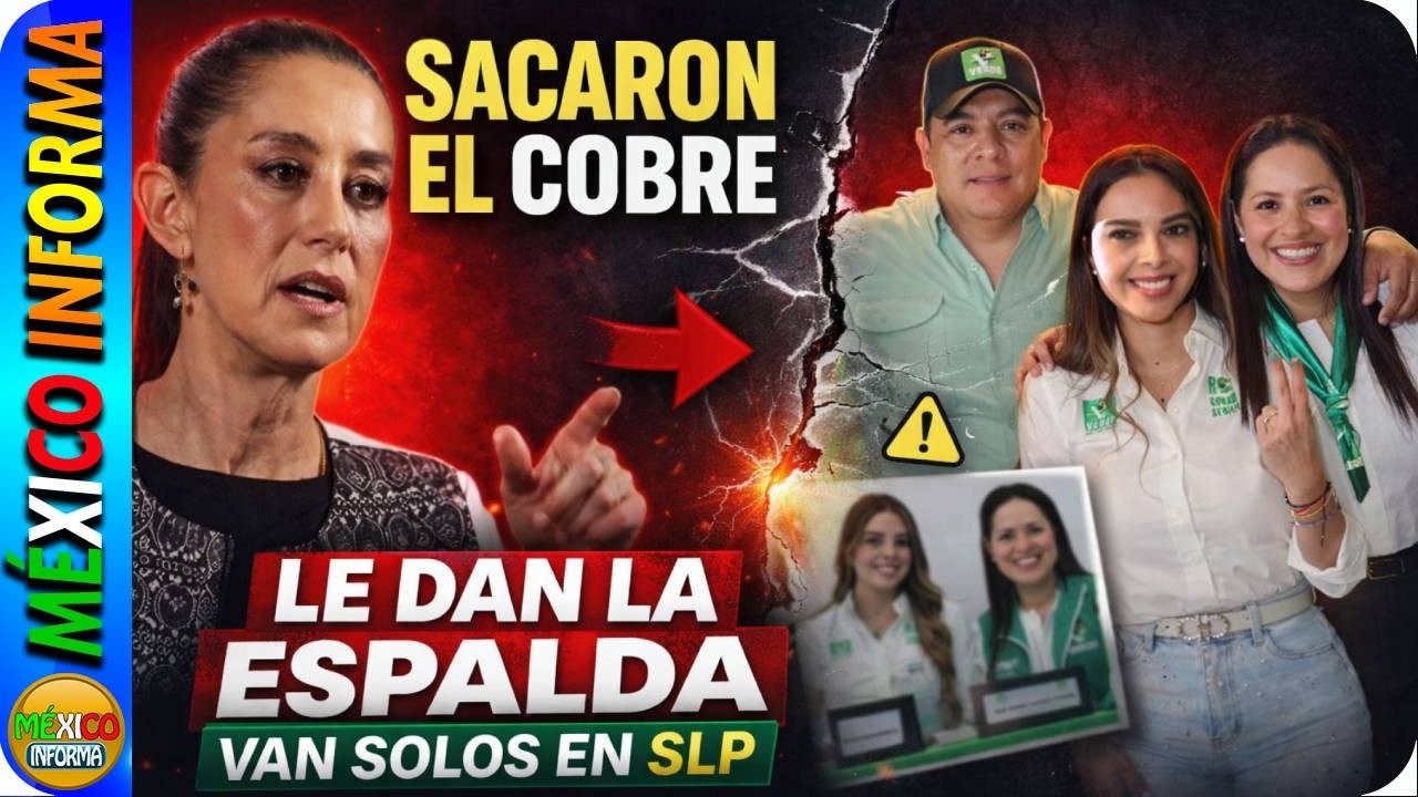 LES GANÓ LA AMBICIÓN. PARTIDO VERDE ANUNCIA QUE IRÁ SOLO EN SAN LUIS POTOSÍ. LES VALIÓ EL NEPOTISMO.