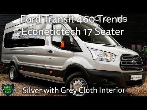 [4K] Ford Transit 460 Trend Econetictech 17 Seater registered August 2017 (17) finished in Silver