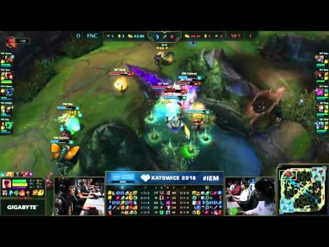 Fnatic vs SKT Game 2 Grand Final Highlights   IEM Katowice 2016 World Championship   FNC vs SKT T1