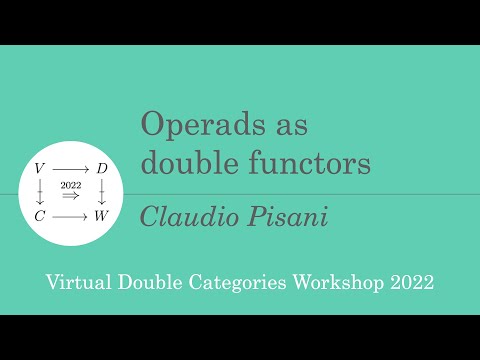 Claudio Pisani: Operads as double functors