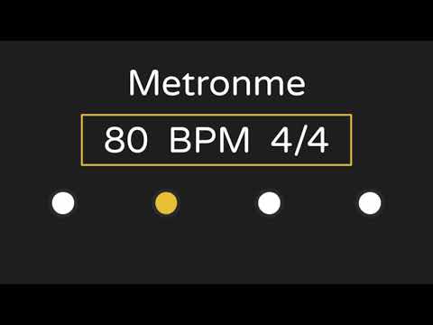 Metronome | 80 BPM | 4/4 Time (with Accent )