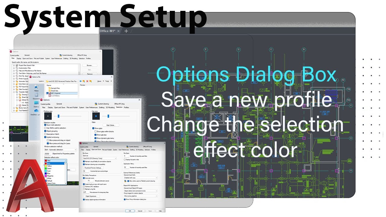 AutoCAD Advanced: Options Dialog Box