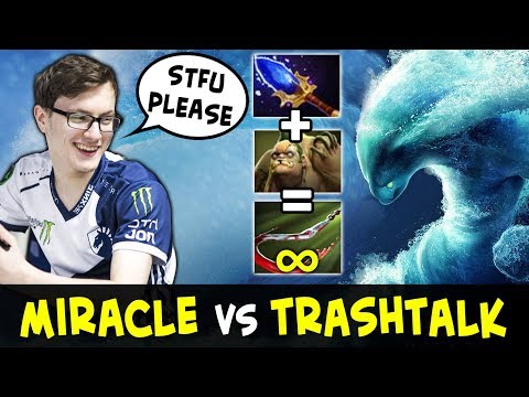 Miracle pissed by TRASHTALK — Aghanim Morphling = endless Pudge Hooks