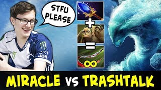 Miracle pissed by TRASHTALK — Aghanim Morphling = endless Pudge Hooks