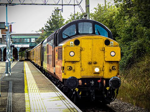 Colas rail 37057 and 37 610 noisily work 1Q14 around Witham