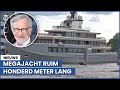 Superjacht Steven Spielberg gefilmd in Alblasserdam