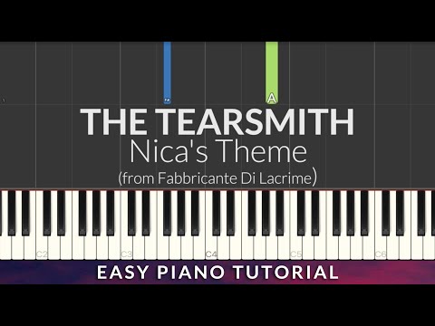 THE TEARSMITH - Nica's Theme (from Fabbricante di lacrime) EASY Piano Tutorial