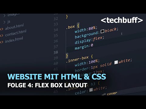 Website mit HTML und CSS - FLEX BOX LAYOUT | Ep.4
