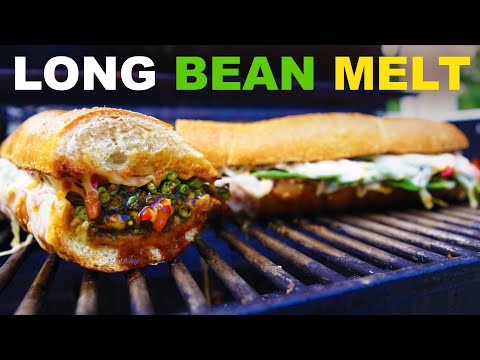 Grilled Chinese long bean sandwich (BRINGING SEXY BEANS E2)