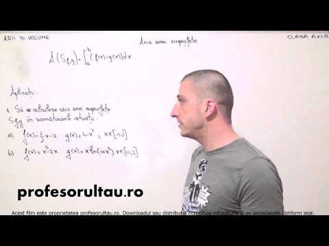 24   cls12   Arii si volume   aria unei suprafete    aplicatii   partea 1 - profesorultau.ro