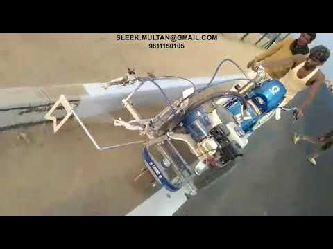 PAINTING VIDEOS -AIRLESS SPRAY MACHINE (FOR ROAD MARKING, KERB STONE & CRASH BARRIER PAINTING ASIAN)