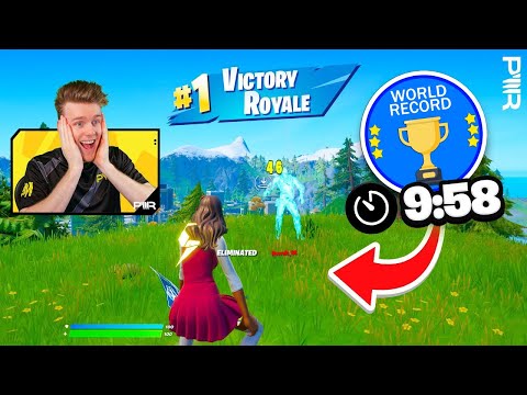 Fastest Game of Fortnite WINS! (World Record?)