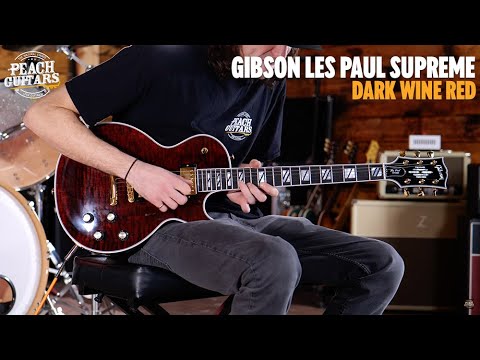 No Talking...Just Tones | Gibson Les Paul Supreme | Dark Wine Red