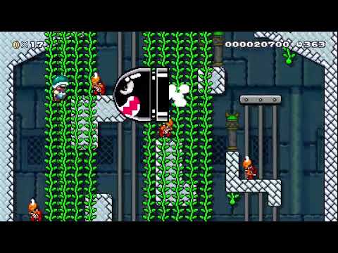 5-1 Ludwig "Vine" Koopa Castle by Hikss 🍄 Super Mario Maker 2 ✹Switch✹ #bfw