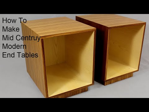 How to Build Mid Century Modern End Table