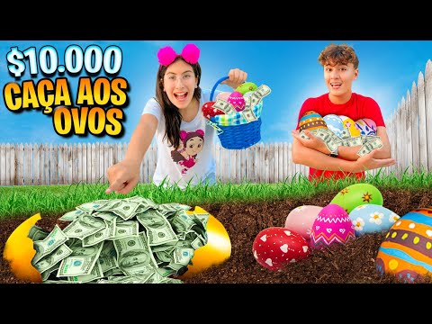Caça extrema ao ovo de Páscoa de $10.000,00 dólares - Família Maria Clara e JP
