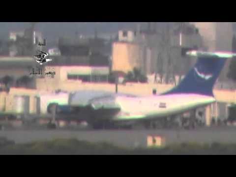 استهداف نقاط تمركز قوات النظام في مطار النيرب العسكري بواسطة صواريخ محلية الصنع من قبل ألوية صقور الإسلام