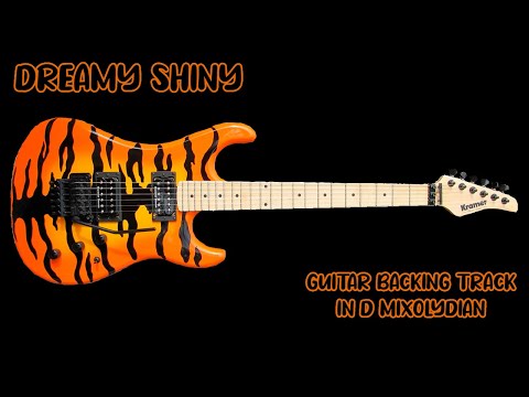 Dreamy Shiny Guitar Backing Track Jam in  D Mixolydian