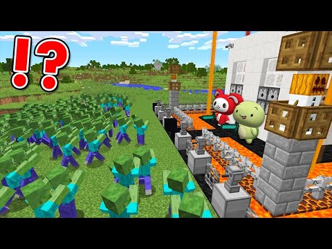 7 Security Build Hacks vs Zombies - Minecraft