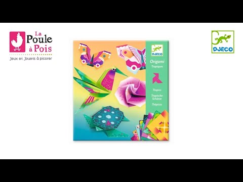 Origami tropiques - Djeco - pliage pour les enfants dès 6 ans