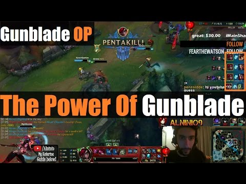 ►Katarina Stream Highlight: GUNBLADE PENTA KILL DESTRUCTION!!