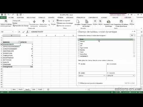 Tableaux croisés dynamiques avec Excel - Calculer un pourcentage