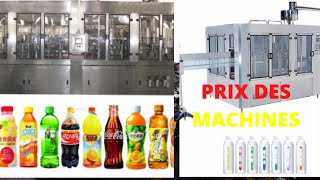 INDUSTRIE D’EAU POTABLE ET DU JUS EN AFRIQUE/ PRIX ET COMMENT ACHETER DES MACHINES