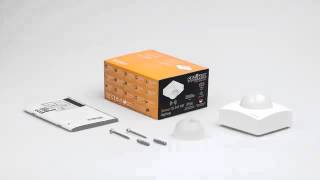 Miniatură video Senzor de miscare profesional, detectie cu infrarosu, pentru cladiri publice,360grade