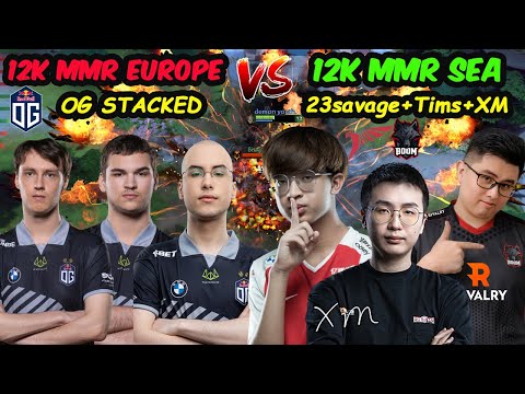 23savage Tims XM vs OG Stacked (Yuragi Bzm Chu) - Server SEA PUB On Fire Dota 2 Pre Match TI11