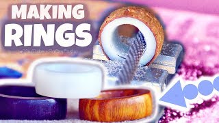 Testing RING MAKING Craft Kit - Handmade Wooden Rings How To