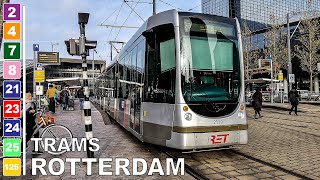 🇳🇱 Trams in Rotterdam - All the Lines (2023) (4K)