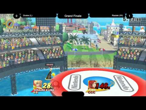 [Smash 4][Grand Finals] Drake (Rosalina+/Mario) vs Raziek (Robin+)