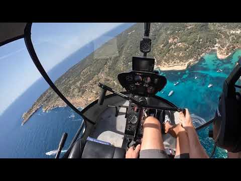 HELICOPTER FLYING OVER MALLORCA 🤯😍 Student Helicopter Pilot flying over Mallorca 🔥